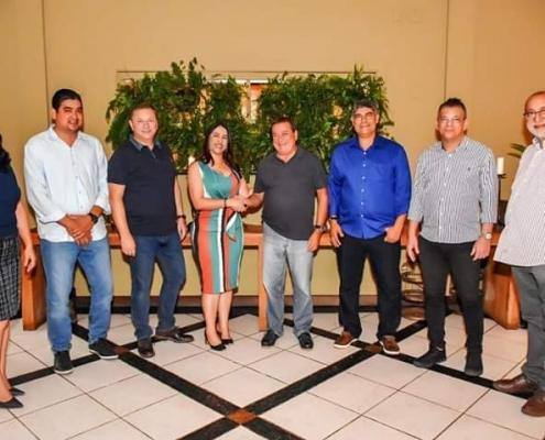 Prefeita de Porto Seguro com Presidente da Câmara Municipal de Belmonte