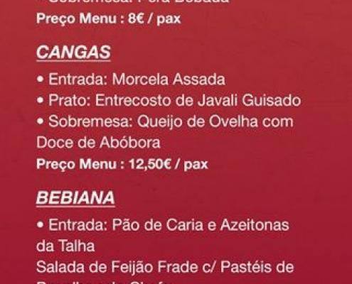 Restaurantes Santa Bebiana 2019