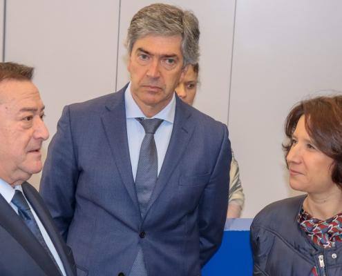 O Presidente da Câmara Municipal de Belmonte, Dr. António Rocha, o Presidente do Turismo Centro de Portugal, Dr. Pedro Machado e a Senhora Secretária de Estado do Turismo, Eng. Rita Marques