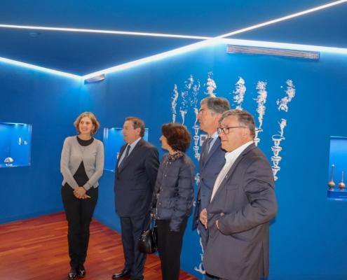 O Presidente da Câmara Municipal de Belmonte, Dr. António Rocha, a Senhora Secretária de Estado do Turismo, Eng. Rita Marques,o Presidente do Turismo Centro de Portugal, Dr. Pedro Machado e o Presidente das Aldeias Históricas de Portugal, Eng. António Robalo