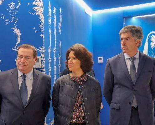 O Presidente da Câmara Municipal de Belmonte, Dr. António Rocha,a Senhora Secretária de Estado do Turismo, Eng. Rita Marques e o Presidente do Turismo Centro de Portugal, Dr. Pedro Machado