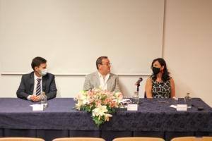 Presidente da Assembleia Municipal de Belmonte, Paulo Borralhinho, Presidente da Câmara Municipal de Belmonte, Dr. António Rocha, Sra. Presidente da Câmara Municipal de Ponta Delgada Dra. Maria José Lemos Duarte