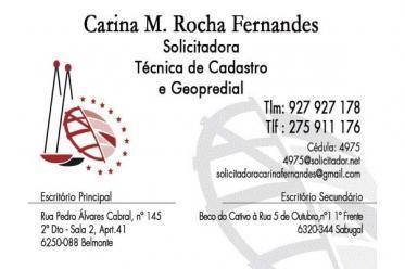 Carina M. Rocha Fernandes Solicitadora