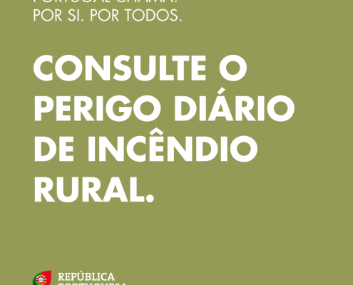 Para sua segurança, antes de ir para a floresta, consulte as previsões de perigo de incêndio diário («muito elevado» ou «máximo») e saiba quais as restrições que estão associadas a estas classes. Registe-se na aplicação disponível em www.icnf.pt e receba informação diária para o seu concelho. POR SI. POR TODOS. Saiba mais através do 211 389 320, do 808 200 520 ou em portugalchama.pt #portugalchama #porsiportodos #ligue112 #portugal Pc24