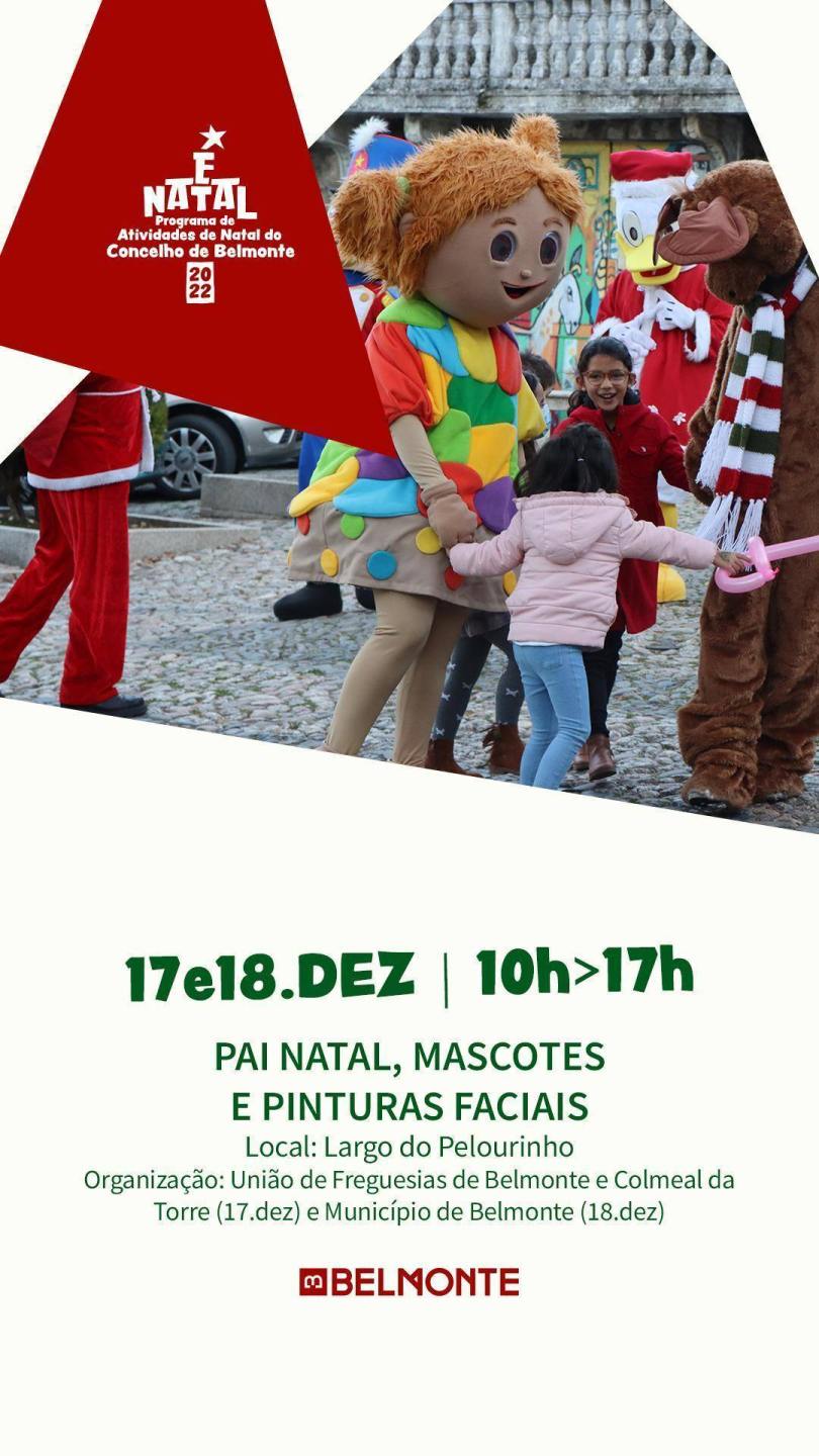 8 Pai Natal, Mascotes E Pinturas Faciais Story