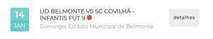 Ud Belmonte Vs Sc Covilhã Infantis Fut 9
