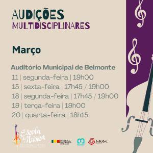Audições Multidisplinares Escola De Musica De Belmonte