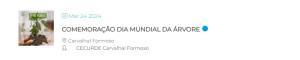 Comemorações Dia Munical Da Árvore Cecurde Evento