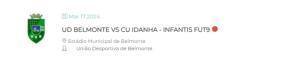 Udb Vs Cu Idanha Infantis