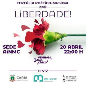 Venham Mais Cinco Tertúlia Poético Musical Com Liberdade Ass In Monte Cultural