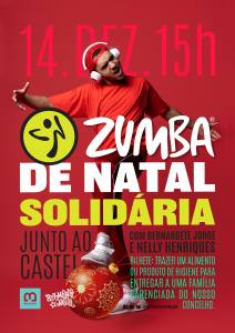 Cartaz Zumba De Natal Solidária 2024
