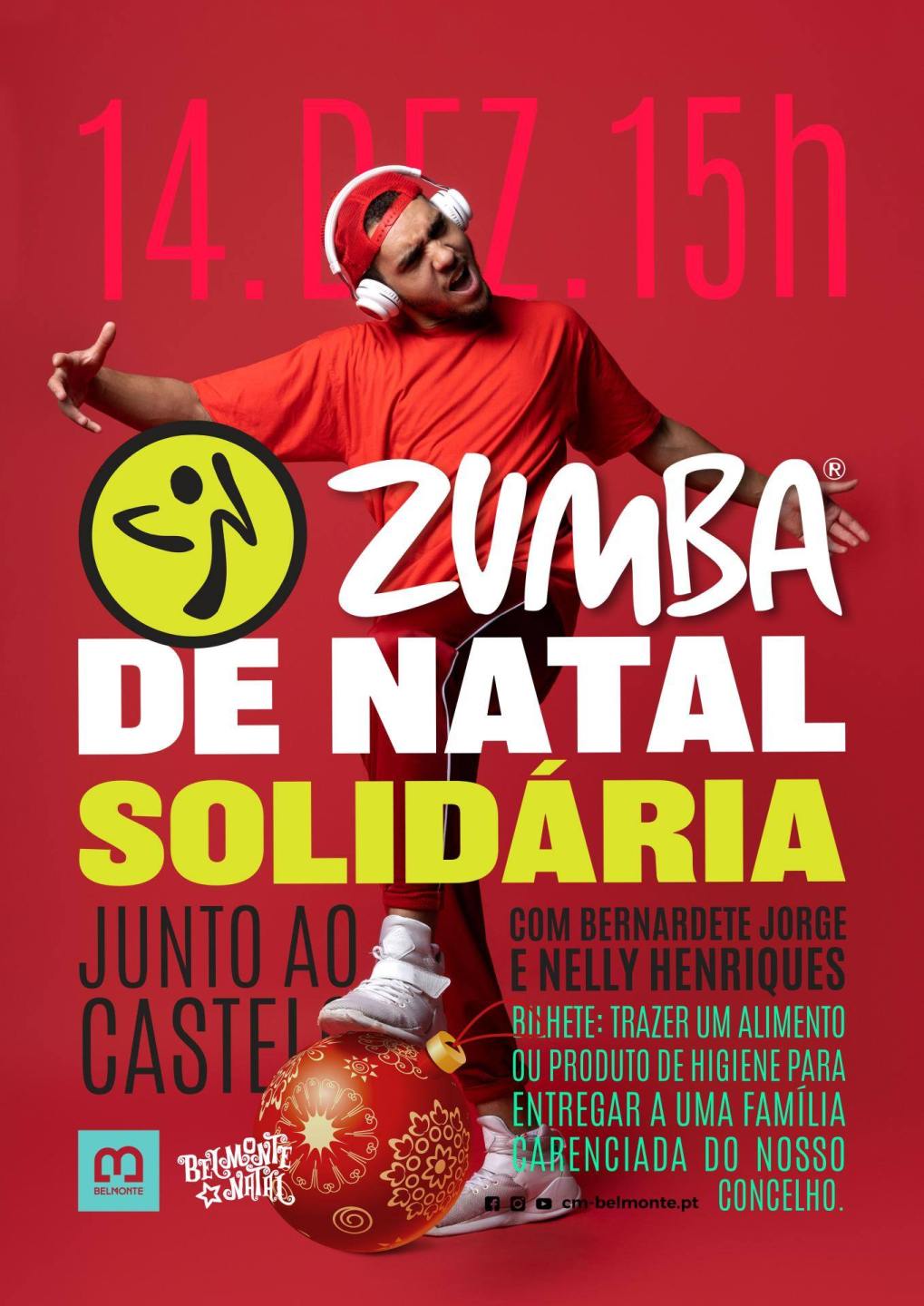 Cartaz Zumba De Natal Solidária 2024