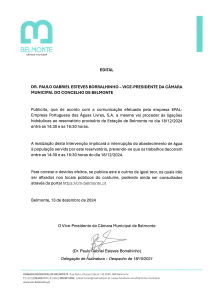 Edital 2024 Estação De Belmonte