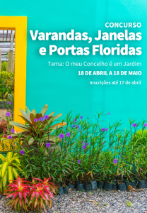 Concurso Varandas, Jardins E Portas Floridas 2025 Header Mobile