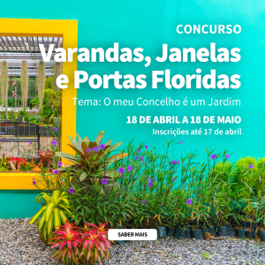 Concurso Varandas, Jardins E Portas Floridas 2025 Slider Mobile