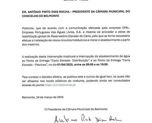 Edital N.º7 Caria