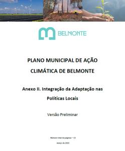 Plano Municipal De Ação Climática De Belmonte Anexo Ii