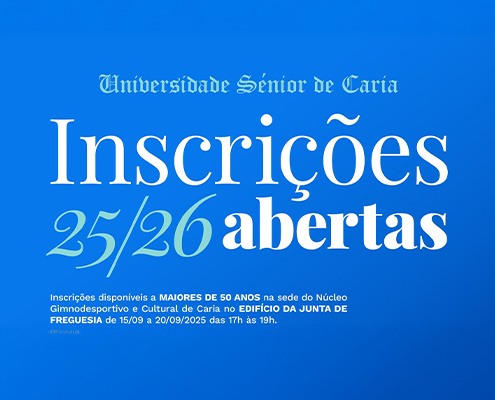 Inscrições Universidade Senior De Caria