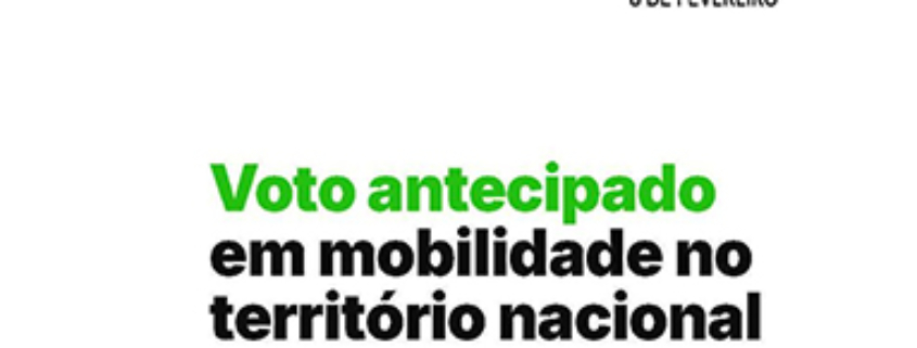 Voto Antecipado 8 Fevereiro
