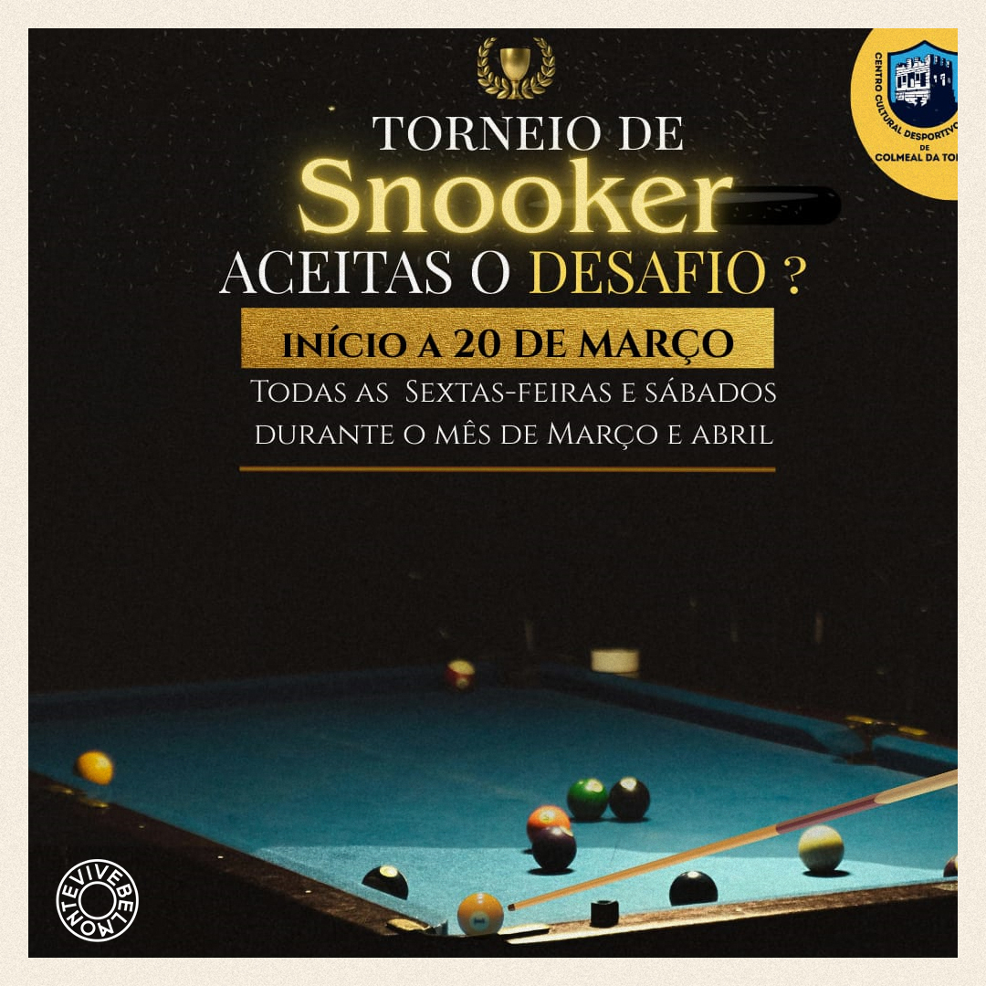 Torneio Snooker Ccdr Colmeal Da Torre