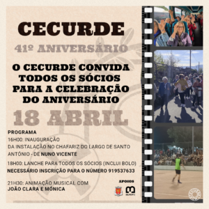 Aniversário Cecurde Carvalhal Formoso