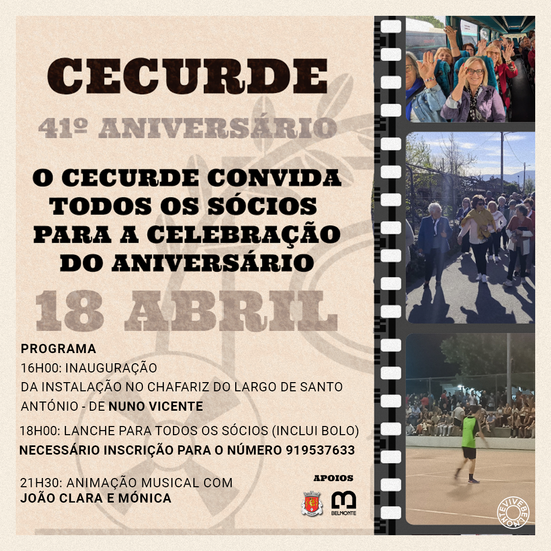 Aniversário Cecurde Carvalhal Formoso