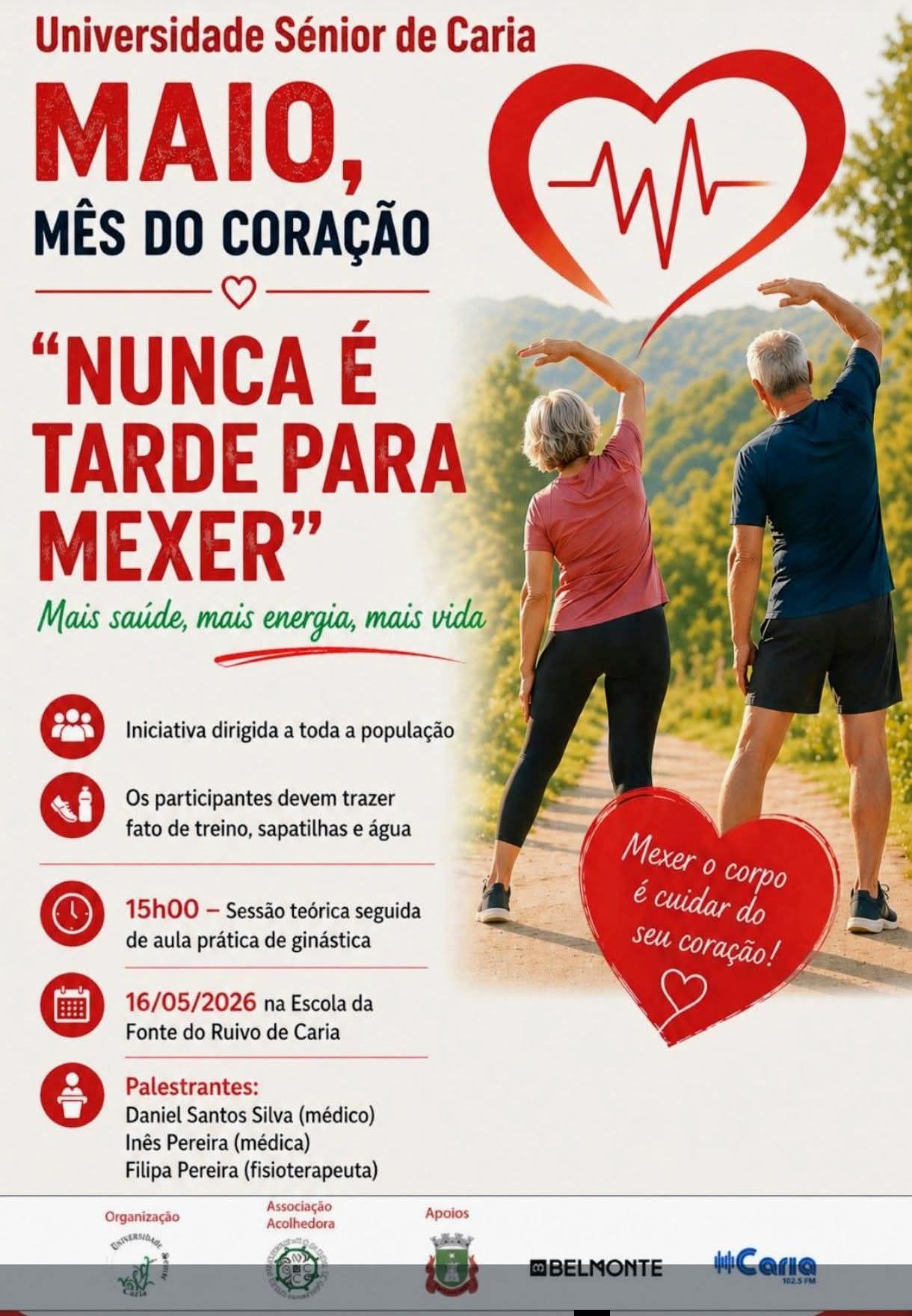 Maio Mês Do Coração Univerdidade Senior De Caria