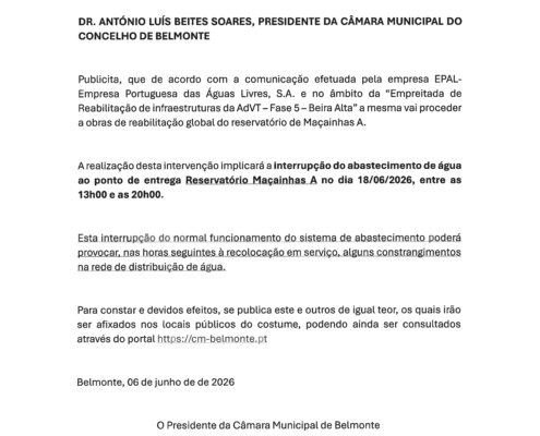 Edital N.º 10 Maçaínhas A