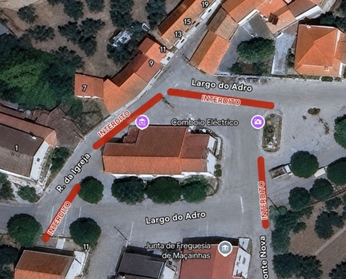 Corte Temporário De Trânsito Freguesia De Maçainhas