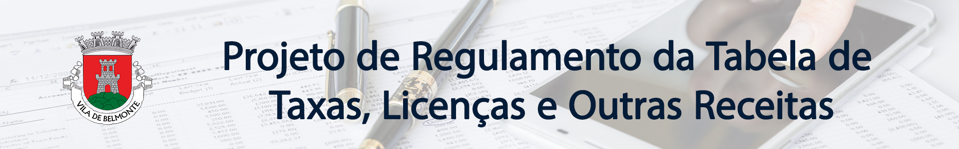 Banner TÍtulo Taxas LicenÇas