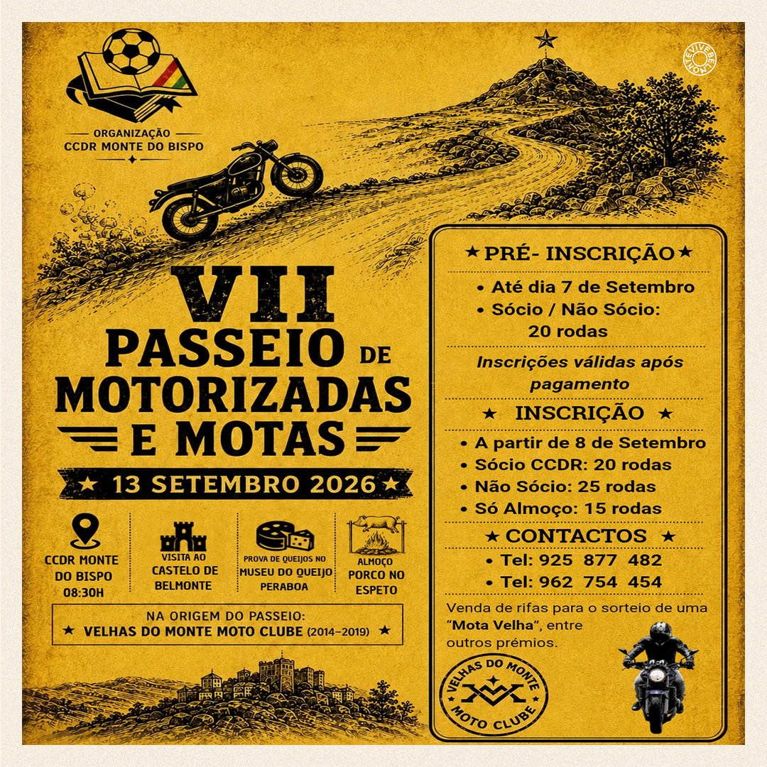 Passeio Motorizadas Monte Do Bispo