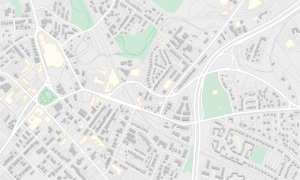 City Map Background With Building Box And Road Line